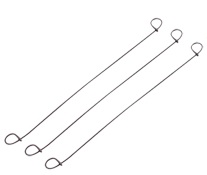3 1/2" Galvanized Double Loop Steel Wire Ties 16 ga.- 5000 pc